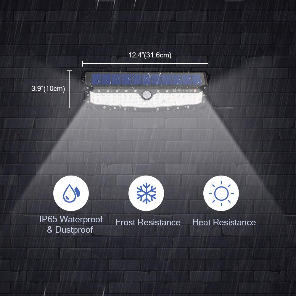 79 LED Motion Solar Lights Outdoor, Upgraded 700 Lumens, Bright IP65 Waterproof 4 Optional Modes Wireless Outdoor Solar Motion Lights for Patio, Garden, Ourdoor Wall, Back Yard, Garage