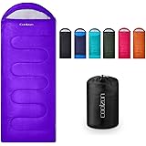 Coolzon Lightweight Backpacking Sleeping Bag for Adults Boys and Girls, Cold Weather Kids Sleeping Bag for All Season Hiking