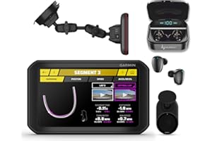Wearable4U Garmin Catalyst, Driving Performance Optimizer for Motorsports and High Performance Driving, 6.95 inch with Pro Earbuds Bundle