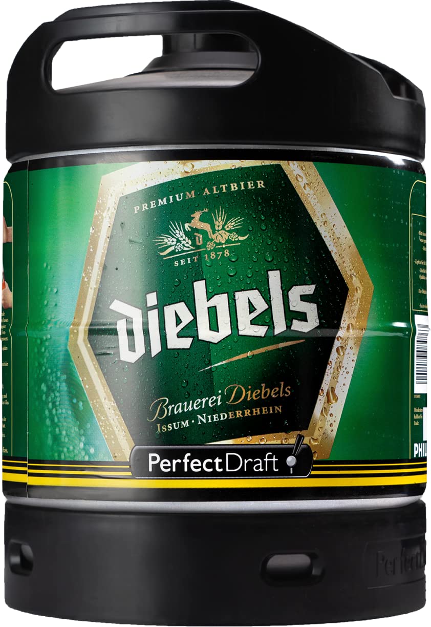Diebels Alt Original Altbier aus Issum am Niederrhein, Bier Perfect Draft (1 x 6l) MEHRWEG Fassbier, 6000 ML