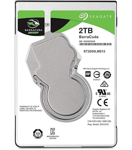 Amazon.com: Seagate ST2000LM015 Barracuda SATA3 HDD 2TB GB 2.5