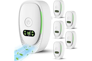 JAHYELEC 6Pack Air Purifier Plug In,Negative Air Ionizer for Home Use,2025 Quiet Operation Air Freshener for Home,Office,Cat Bed,Mini Filterless Mobile Air Cleaner with Green Light for Smoke Dust,Pets,Odor