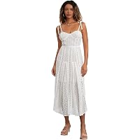 knee length dresses for ladies Free People Haven Midi Dress BlackCombo / M