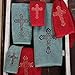 Rod's Embroidered Cross Western Towel Set, Turquoise