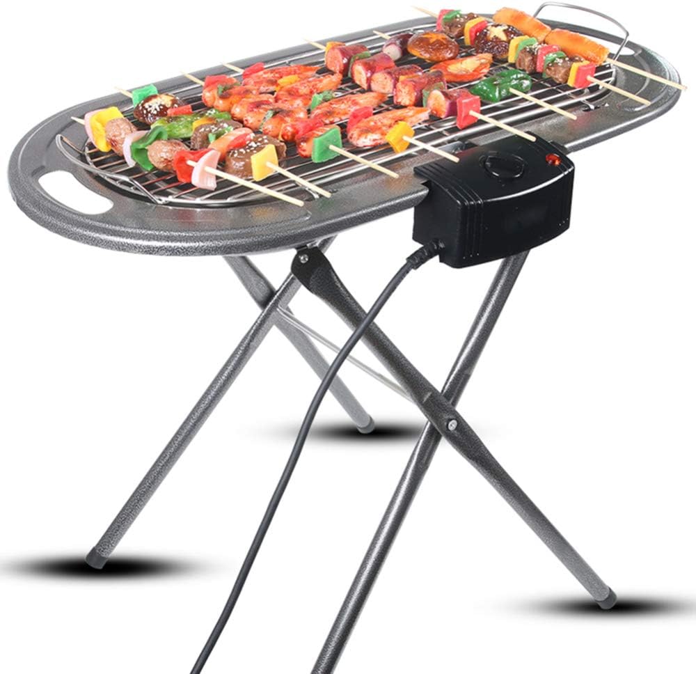Review Indoor Portable Electric Barbecue Grill Smokeless BBQ Grilling Table Adjustable