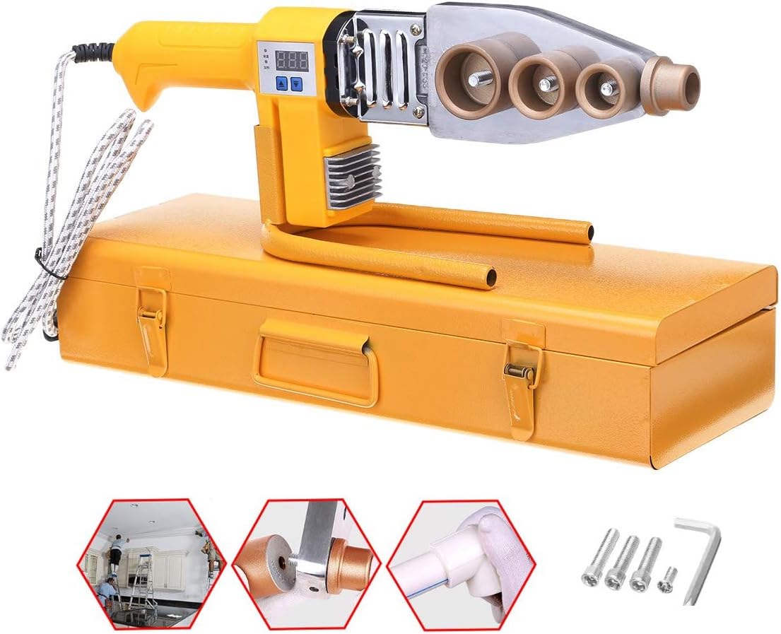 Pipe Welding Machine 220V 1000W Digital Display Manual Plastic Water Pipe Welder PE/PPR/PB/PVDF