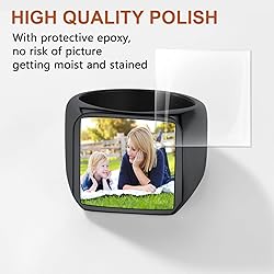 FindChic Customized Signet Photo Rings Square