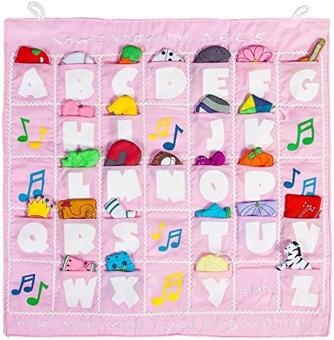 Now I Know My ABC's Pink Wall Hanging