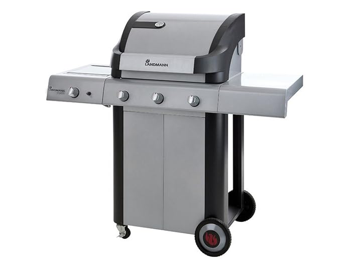 Landmann 12771 Cronos Gasgrillkueche 3 Brenner und 1 Seitenbrenner ca. 136 x 128 x 60 cm