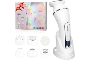 AIGOMC Epil Pro 3.0 Women Face Epilator, Facial Hair Removal for Women, 7-in-1 Body Shaver with USB Recharge Dock & LED Display, Waterproof Facial Epilator for Armpits, Arms, Legs, Bikini