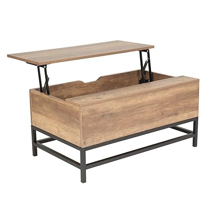 Wonderhome Coffee Table Wooden Lift Top Coffee Table With Storage