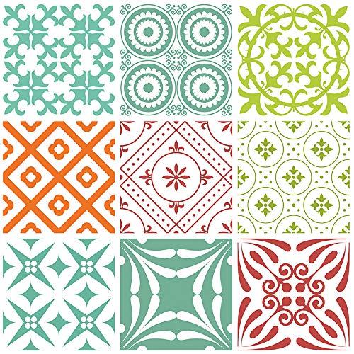 Mi Alma Backsplash Bathroom Décor Tiles 24Piece Talavera Tile Stickers