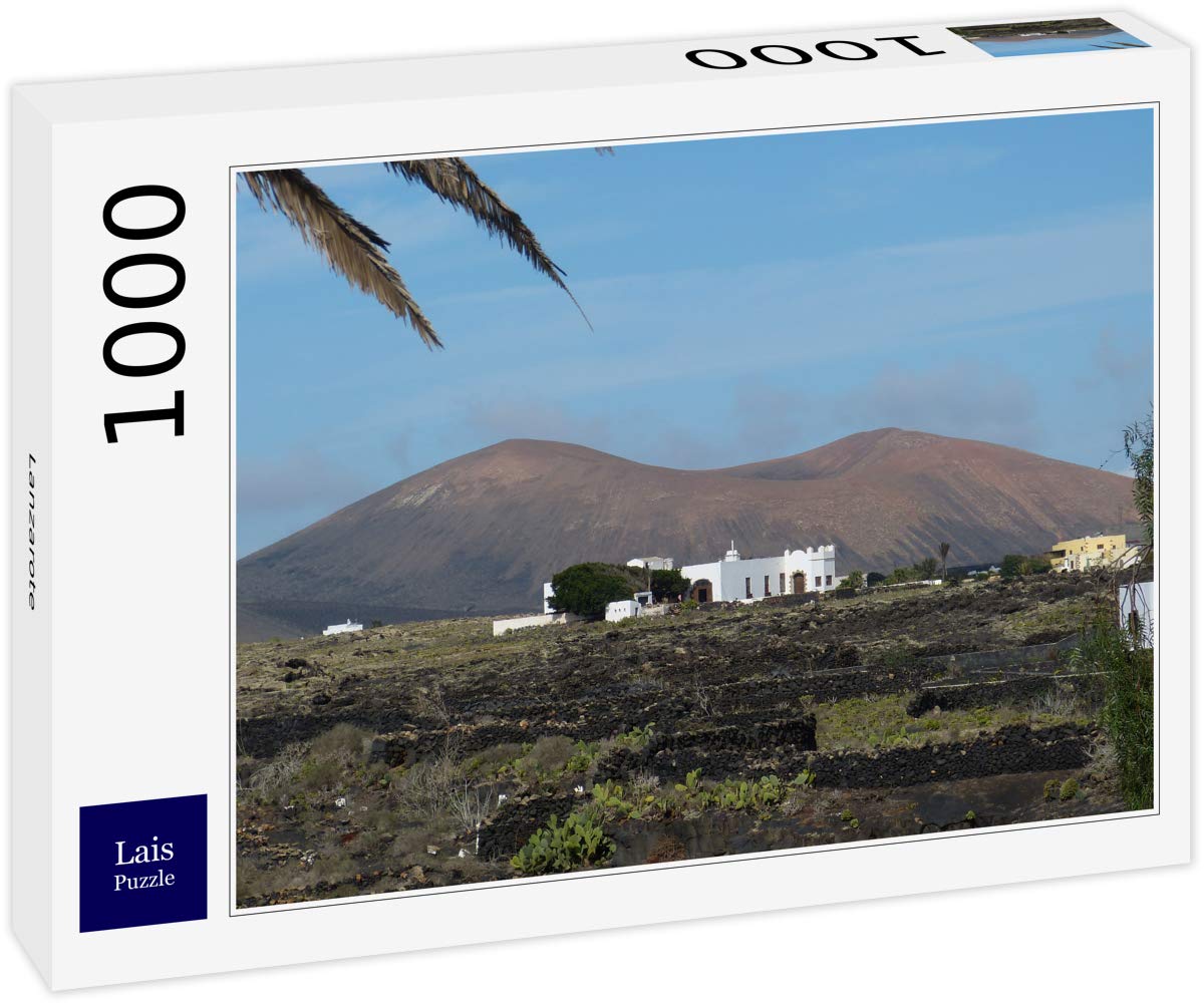1000 Piece Jigsaw Puzzle - Lanzarote Island Spain Landscape, Paper Puzzle For Adults & Families
