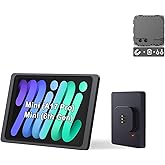 EMONITA Magnetic Wall Mount with A6 Charging Case, Fits iPad 8.3 in | AC Version, Support 100-250V Input, In-Wall Wireless Charging, 360 Rotation, Strong Magnets, Standard Junction Box Included