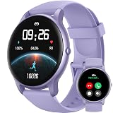 Parsonver Smart Watch(Answer/Make Calls), Smartwatch for Women Men IP68 Waterproof, 100+ Sport Modes Fitness Activity Tracker, Heart Rate/Sleep/Steps Monitor, Fitness Watch for Android iPhone, Purple