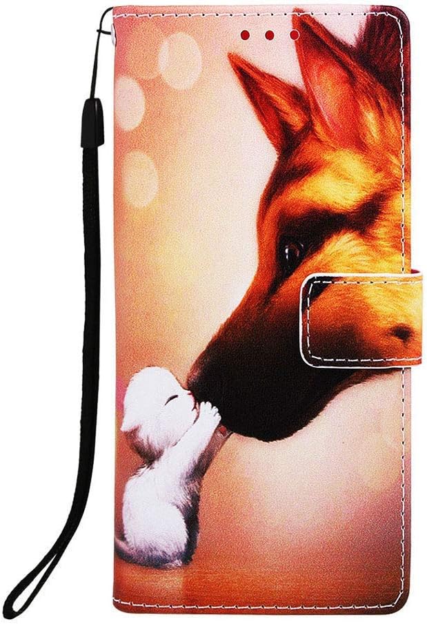 Best lg stylo 4 case kickstand flip pu wallet leather wrist strap