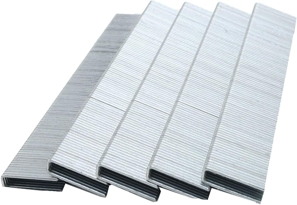 7/32" Narrow Crown Staples (3/4"), Galvanized 1280 Counts for Electric Stapler Staple Gun (one Kinds of Package Box)
