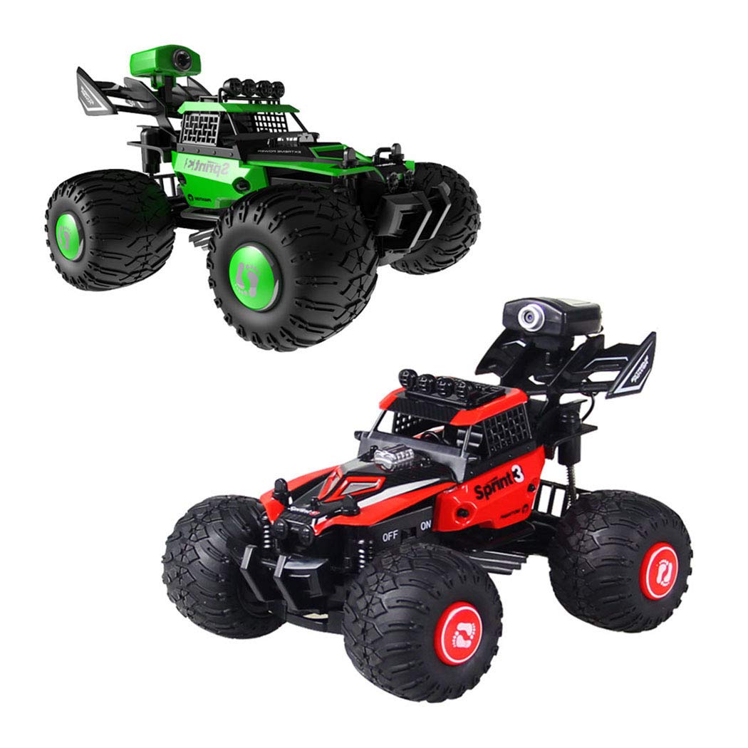 車 マルチカラー おもちゃ Camera 子供用 Bangcool オフロード Rc車 Diy 2 4g B07gwpm24y おもちゃ 車 Hd With リモートコントロール Black Red 高速 595s11el111 ドローンマルチコプター かわいい