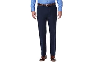 Haggar Mens Premium Comfort Classic Fit Flat Front Dress Pants - Regular and Big and Tall Sizes