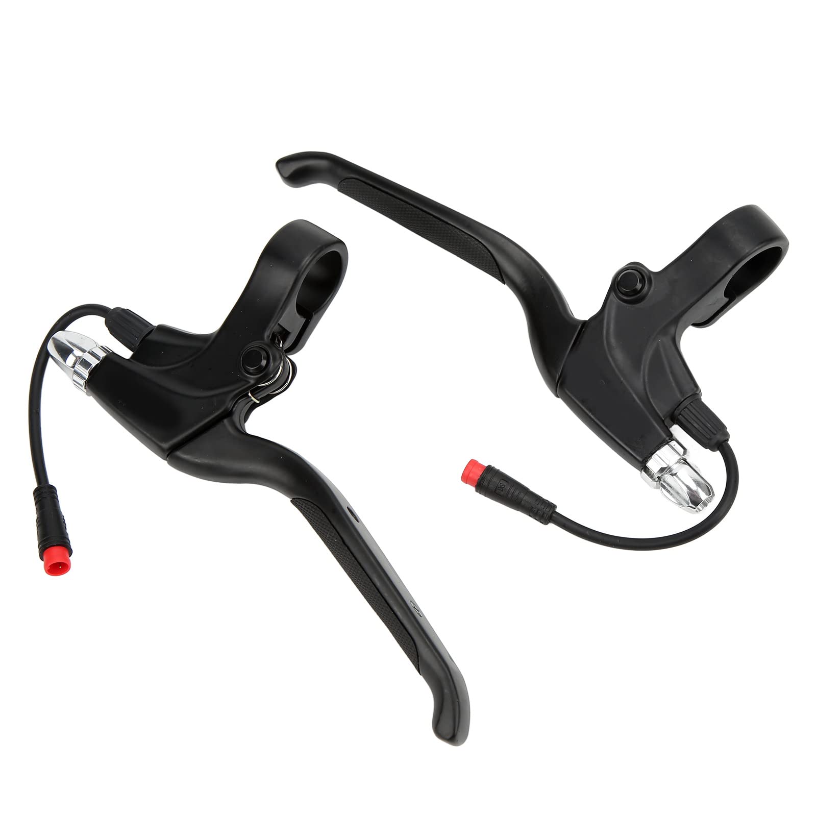 Uxsiya Aluminum Alloy Electric Scooter Brake Lever 1Pair 2pin Waterproof Connector Anti Slip High Hardness for 10 inch Handbrake Handle, 185mm / 7.3inch Length