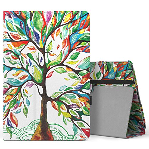 MoKo Ellipsis 10 HD Case 2017 Release - Slim Folding Stand Cover with Auto Sleep / Wake Function for 10-Inch Verizon Ellipsis 10 HD (QTAXIA1) Tablet, Lucky TREE