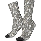 ASYG Cute Bunny Socks Men's Xmas Easter Novelty Funny Crew Length Casual Dress Socks Women's Animals Socks, Adults