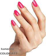 Kanorine Gel Nail Polish Red Colour Soak Off UV LED 10ml A11 view 4