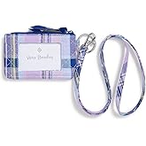 Vera Bradley Women's Cotton Zip ID Case and Lanyard Combo