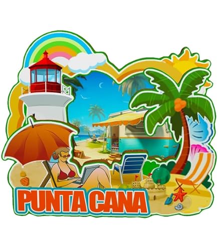 Puerto Plata Dominican Republic Fridge Magnet - 3D Wooden Landmark Souvenir, Handmade Travel Decoration - View #9