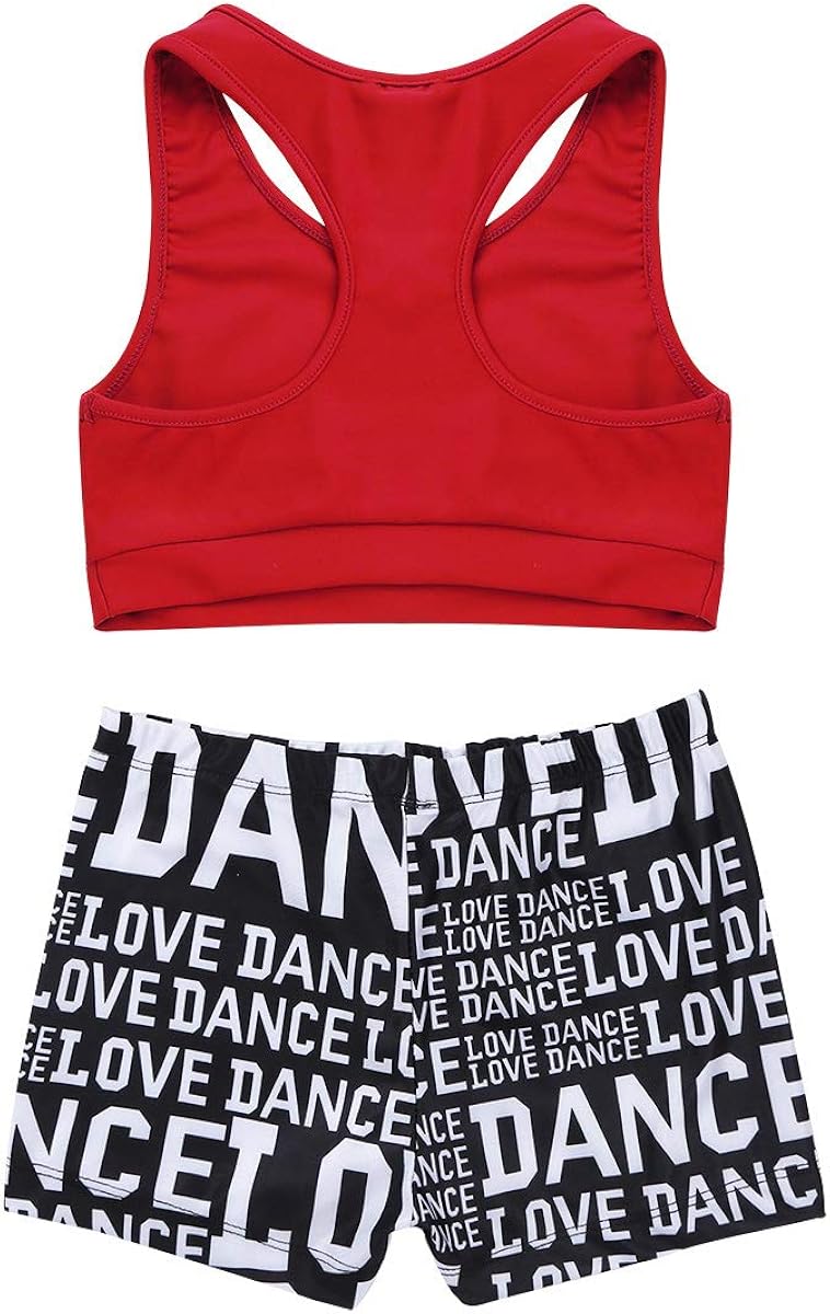 gymnastics sports bras and shorts