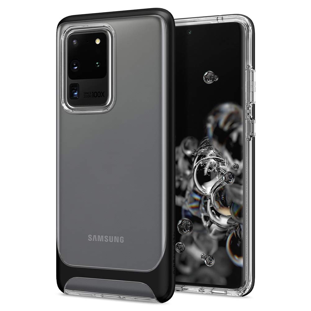 Spigen Neo Hybrid Crystal Case Compatible with Samsung Galaxy S20 Ultra - Black