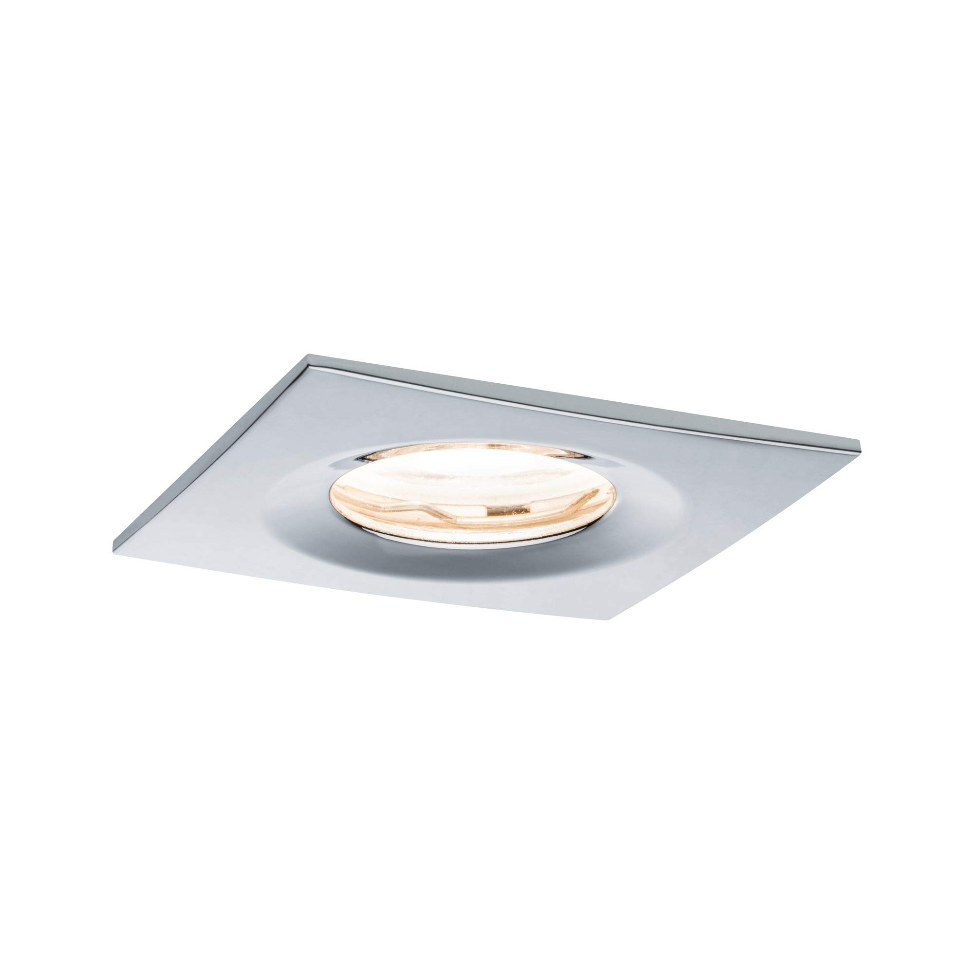 Paulmann 93630 Premium recessed Light Set Nova Square dimmable LED IP65 1x7W 230V GU10 51mm Chrom/Aluminium zinc