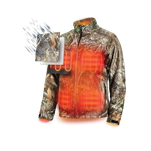 Milwaukee Heated Jacket KIT M12 12V Lithium-Ion Front and Back