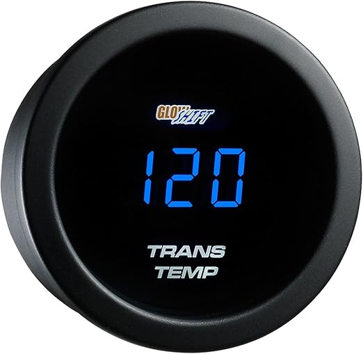 GlowShift Blue Digital LED Transmission Temperature Gauge