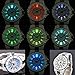 Ohsen White Color Womens Ladies Quartz Wrist Watch with 8 Color LED
