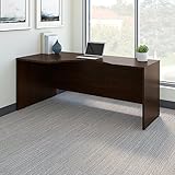 Bush Business Furniture Series C 72W Left Handed Corner Desk in Mocha Cherry