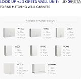 JD Greta 500mm White Matt Kitchen Wall Cabinet Modern Storage Unit view 5