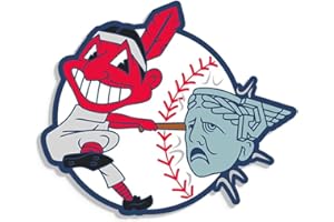 PatchOps Chad Medema Original Art Cleveland Baseball Wahoo GTFOH Guardians Vinyl Decal Sticker