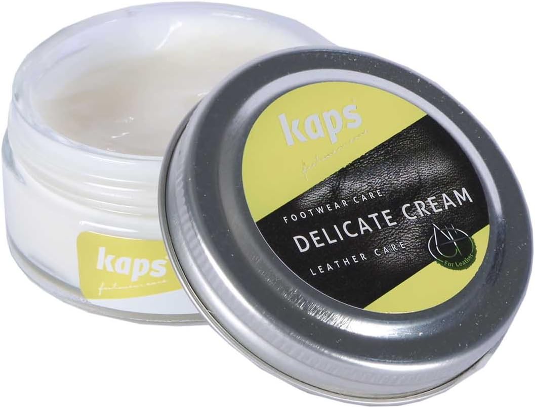 KapsShoe Care Cream, Intensive Leather Care and Nourishing, Delicate, 70 colours