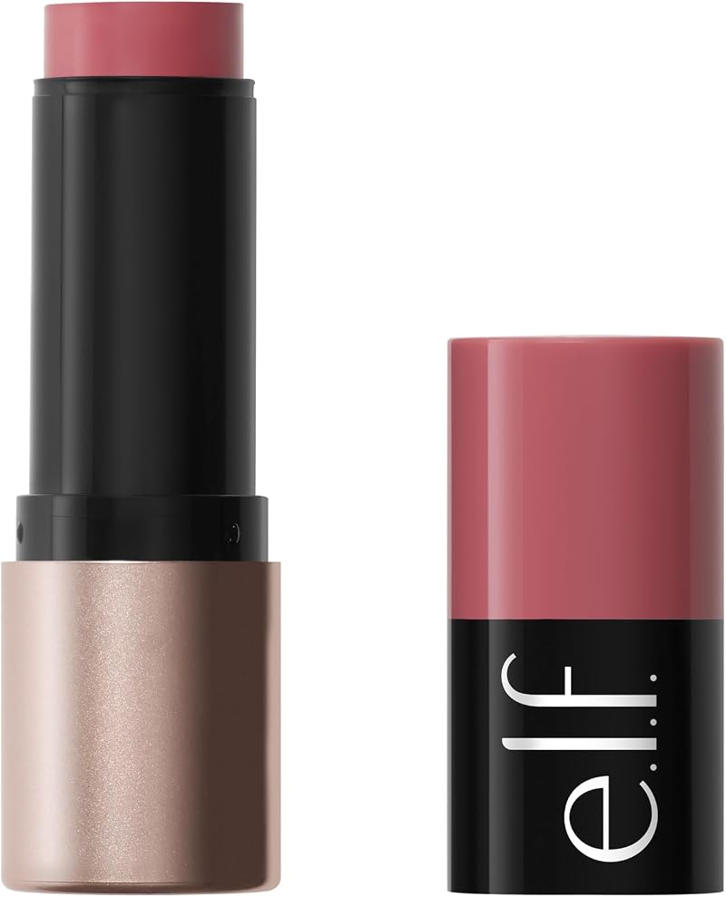 e.l.f. Soft Glam Cream Blush Stick, Buildable, Satin Finish, Vegan &