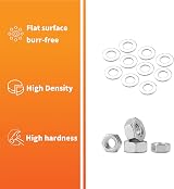 Vwoqiy 270 Pcs M6 Screws Nuts Washers Set Galvanized Pan Head Cross view 6