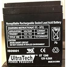 UltraTech UT-1240 12V, 4.5Ah Sealed Lead Acid Alarm Battery UT1240 ISO9001
