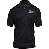 Rothco Thin Blue Line Moisture Wicking Polo, XL