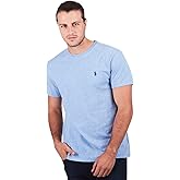 Polo Ralph Lauren Mens Crew Neck T-shirt (Medium, Jamaica Heather Blue)