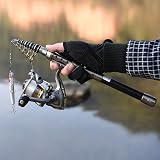doorslay Fishing Rod and Reel Combo Carbon Fiber Telescopic Spinning Kit view 8