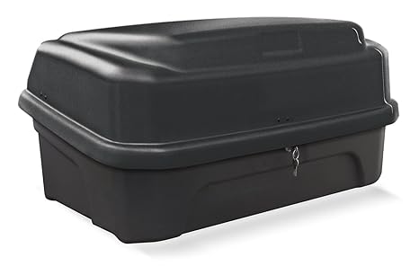 MENABO Boxxy schwarz Transportbox Gepäckbox für Kupplungsträger Heckträger 330 Liter