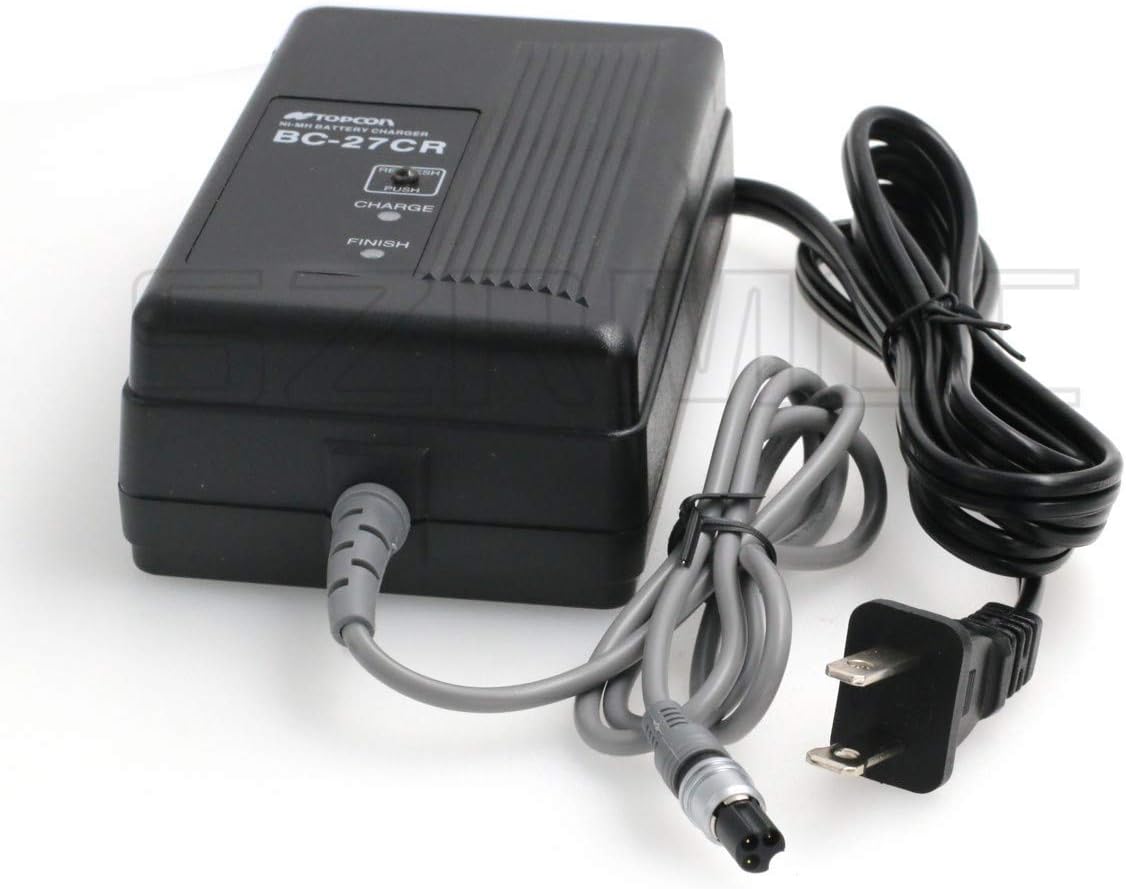SZRMCC BC-27CR 3 Pin Female Plug Battery Charger forTotal Station BT-50Q BT-52Q and BT-52QA Batteries