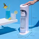 DrinkMate OmniFizz Sparkling Beverage Maker Arctic Blue 1L Bottle 60L CO2 view 3