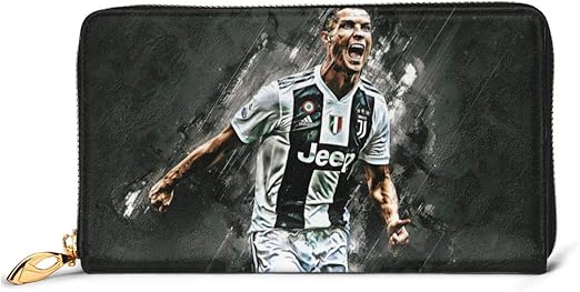 Amazon Co Jp クリスティアーノ ロナウド サッカー 長財布 本革 レザー 薄型 コンパクト ウォレット サイフ メンズ レディース 小銭入れ カード収納 大容量 おしゃれ ラウンドファスナー 財布 旅行用品 旅行小物 通販