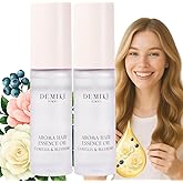 DEMIKI Japanese Hair Oil - Hair Oil for Frizzy and Damaged Hair -Hydrating Hair Oils - Frizz Control & Heat Protection, Curly Hair - Camellia&Blueberry 1.18 fl.oz-2pcs